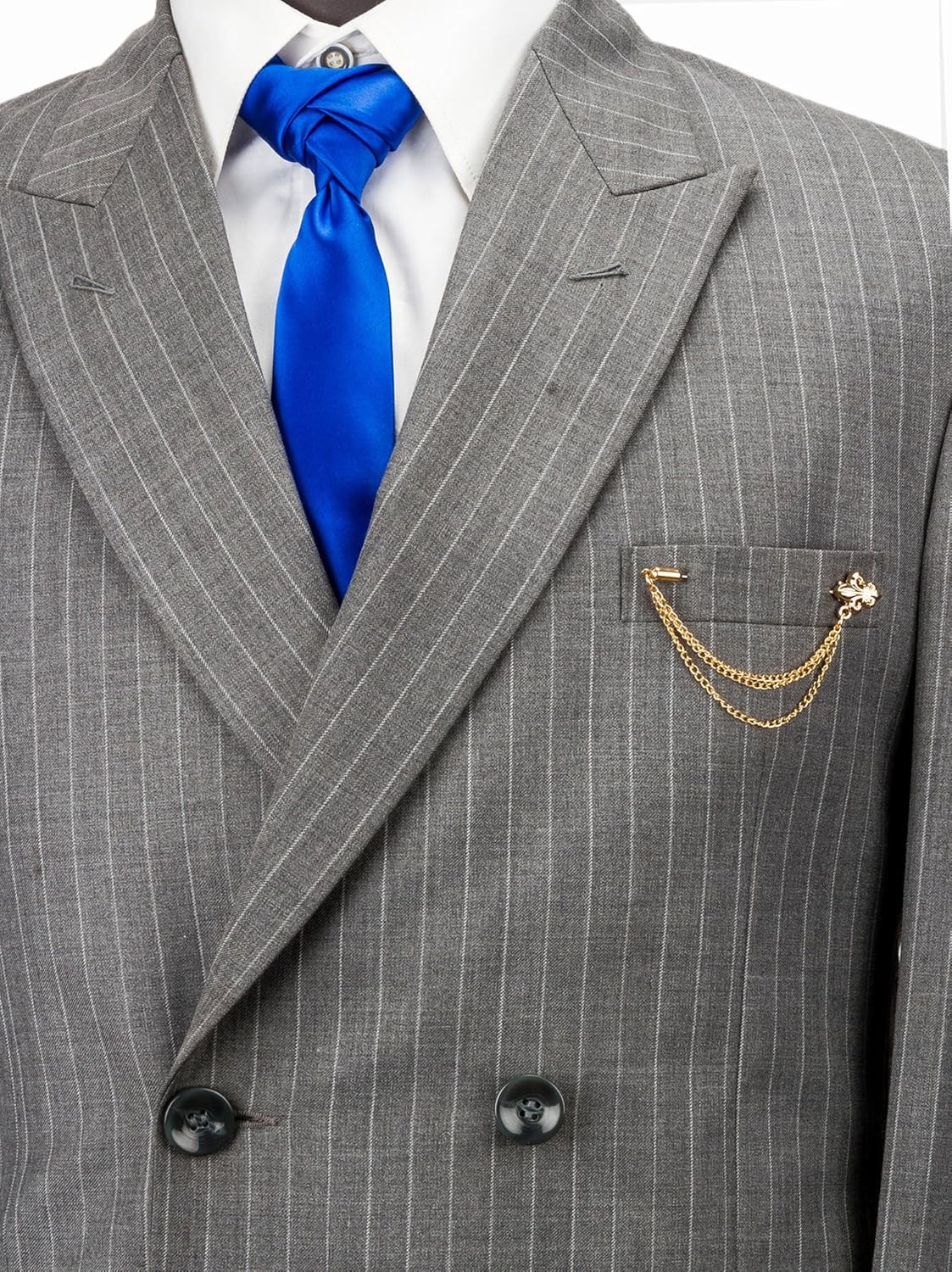Knighthood Golden Scout Logo with 3 Layer Hanging Chain Lapel Pin Badge Coat Suit Wedding Gift Party Shirt Collar Accessories Brooch for Men Golden - Image 4