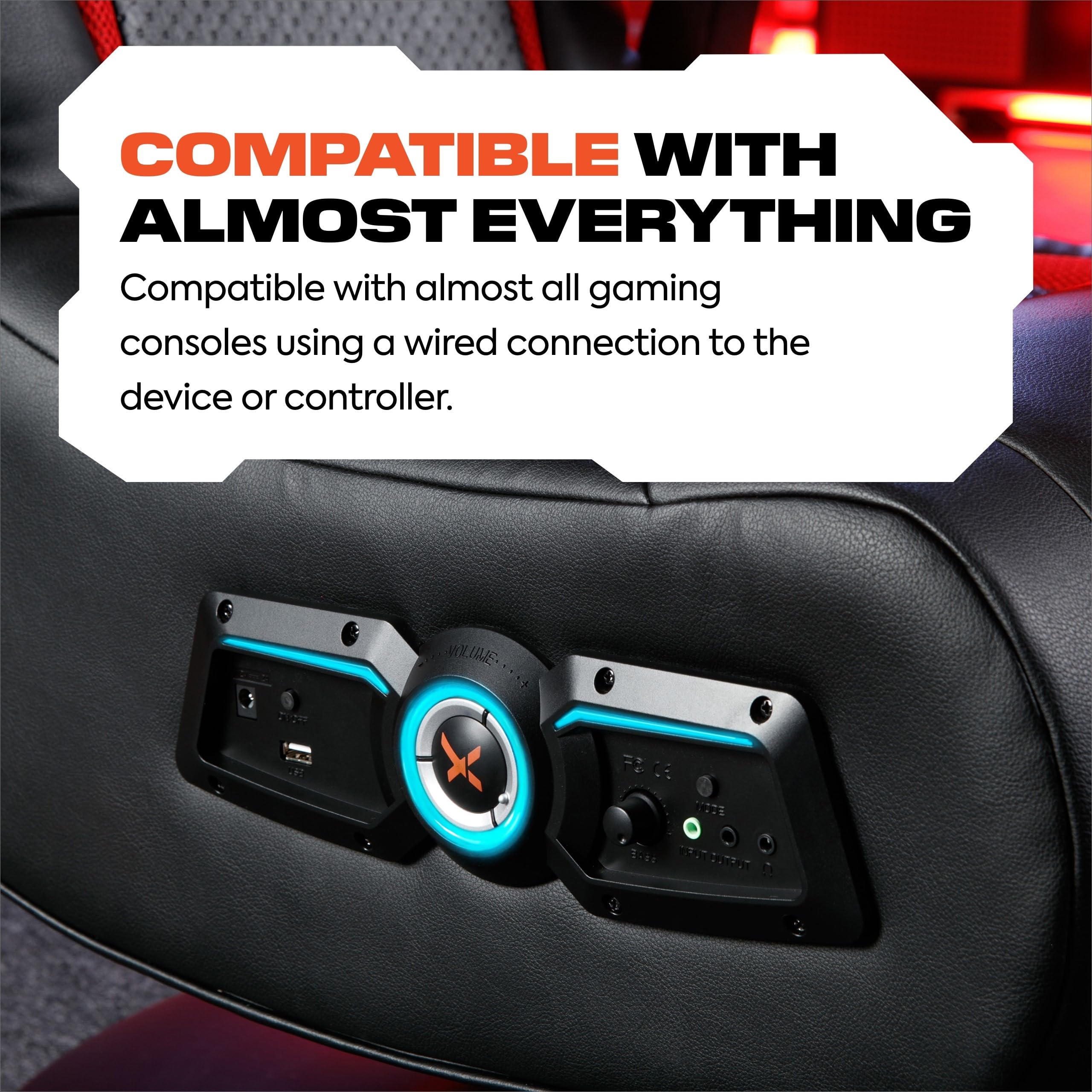 X Rocker Vibe 2.1 Bluetooth Pedestal Gaming Chair, With Wireless Audio