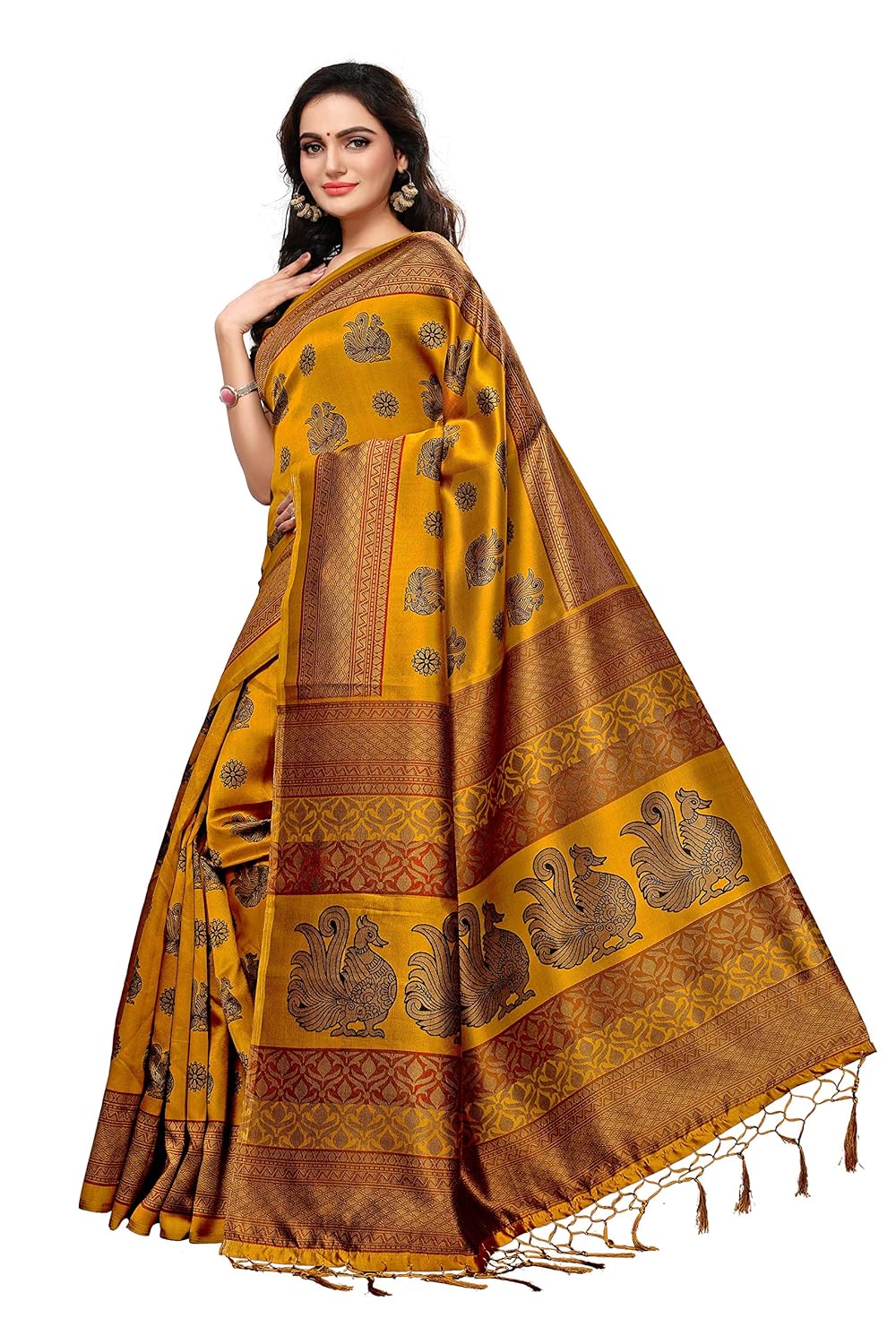 anni designer silk saree with blouse piece