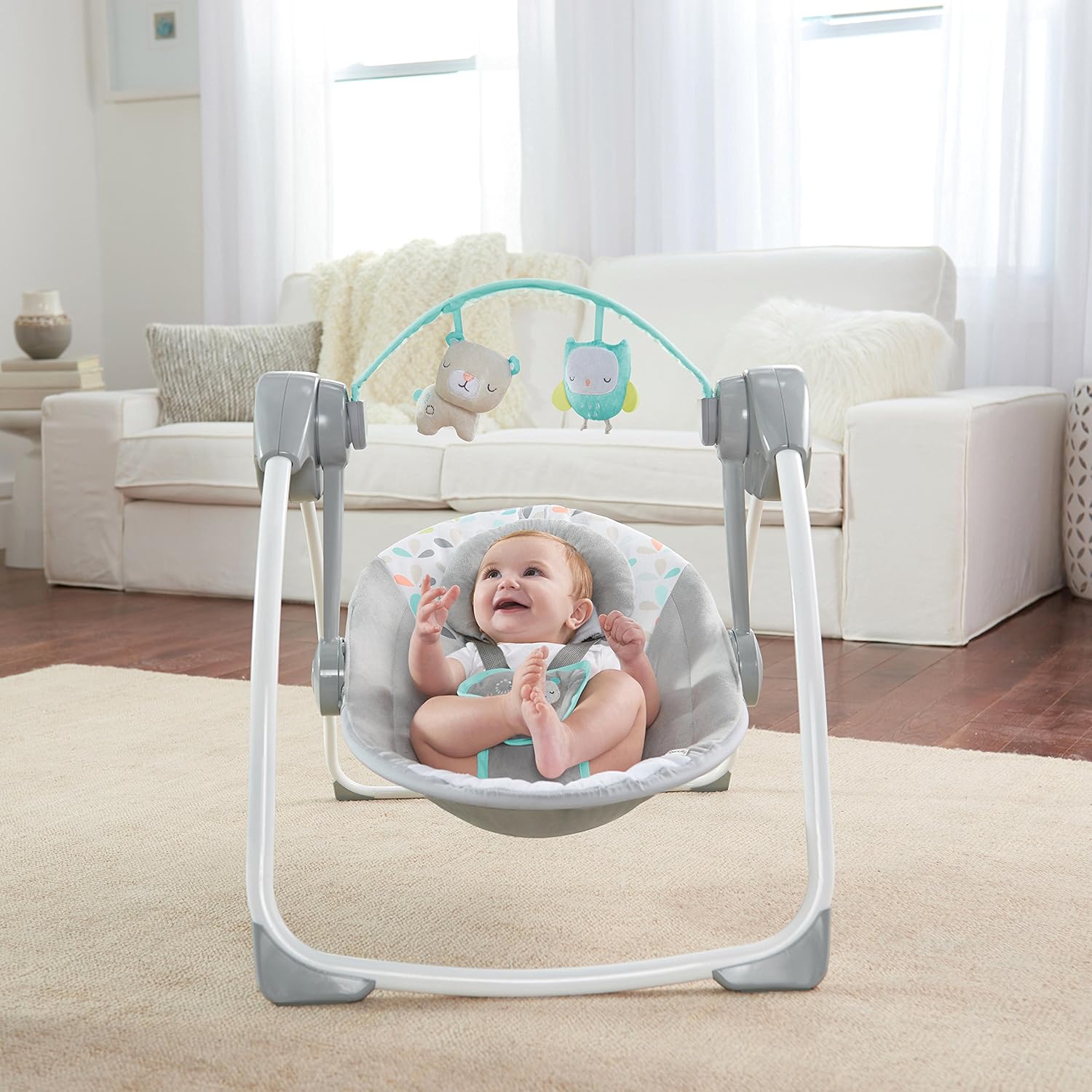 ingenuity comfort 2 go portable swing flora