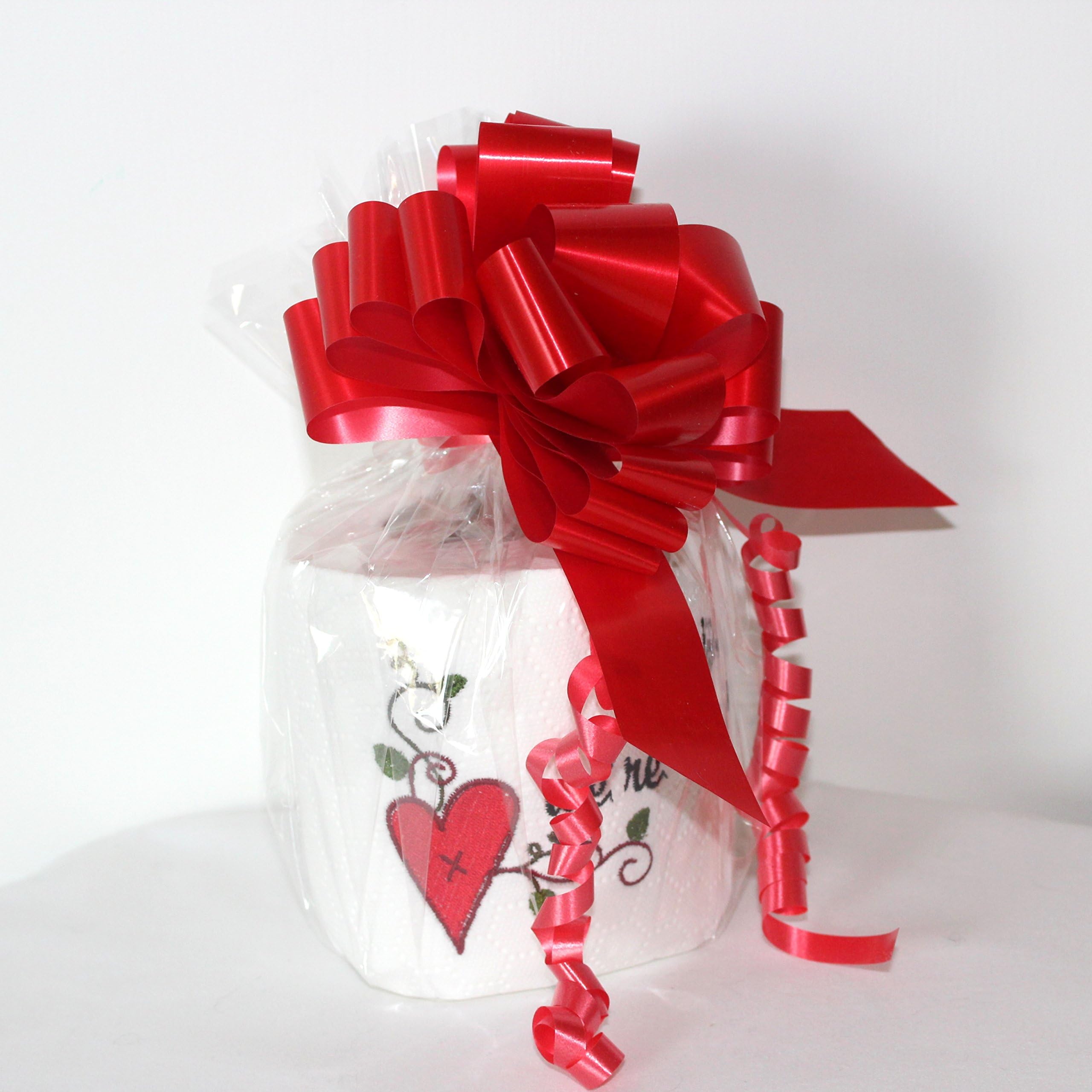 First Wedding Anniversary Gift ~ Embroidered Toilet Paper, Gift Wrapped, Paper Anniversary