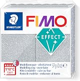 Staedtler FIMO Glitter Silver 57g Polymer Clay 8010-812 for Beginners