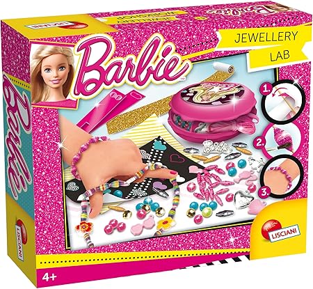 Amazon Lisciani バービーおもちゃ ジュエリー ワークショップ おもちゃキット ピンク ビーズ レジン アクセサリー 通販