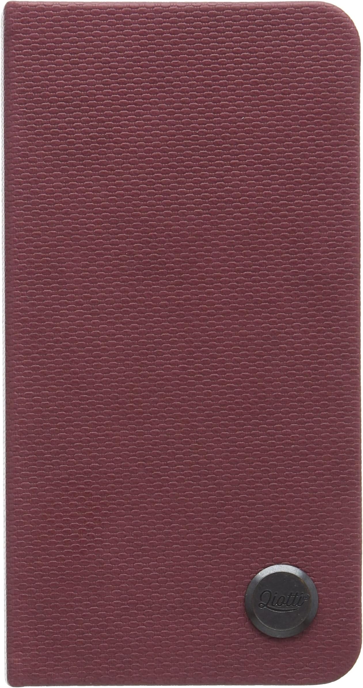 QIOTTI Q.Book Slim Premium Eco Faux Leather Booklet Case for iPhone 6/6S - Scub Purple