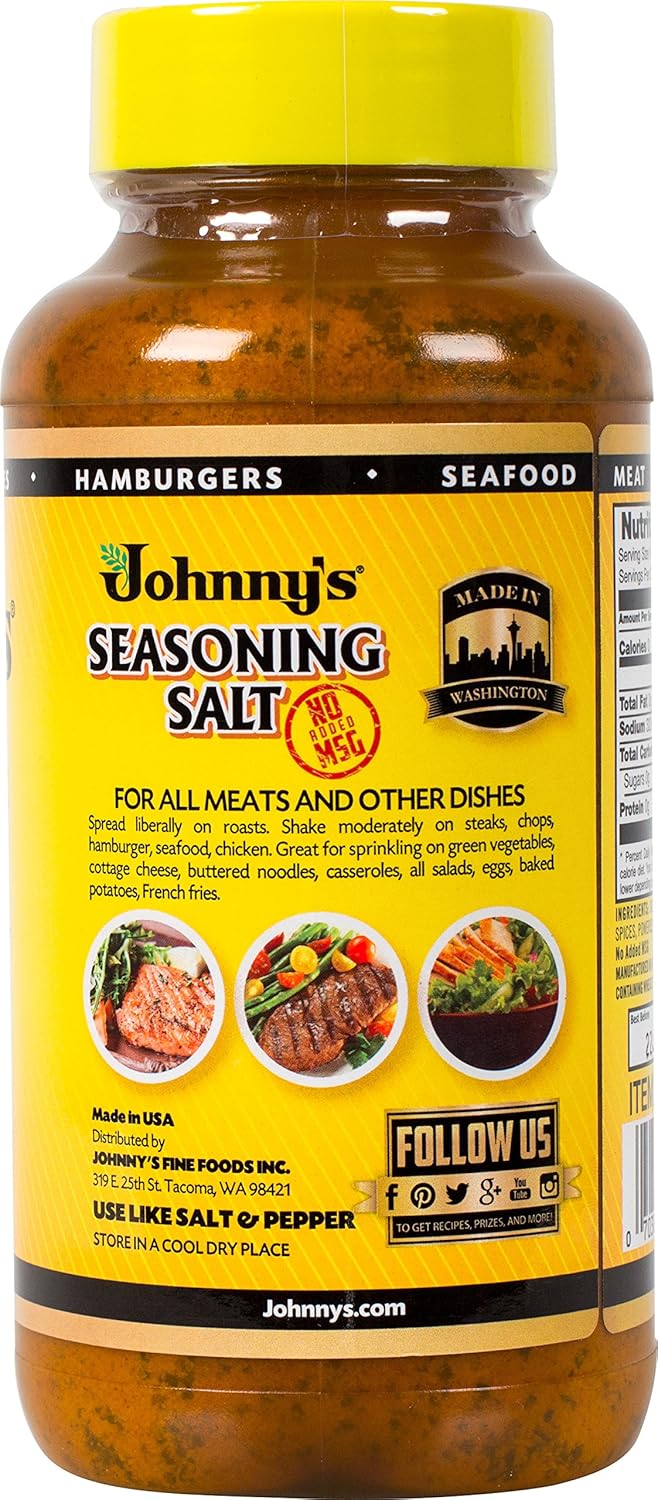 Johnny's Seasoning Salt, No Msg, 42 Ounce : Grocery & Gourmet Food