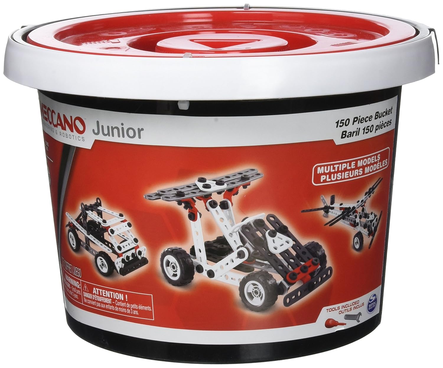 meccano 150 piece bucket