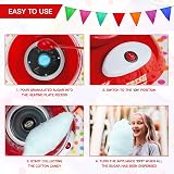 Global Gizmos Candy Floss Machine - Retro Cotton Candy Maker 500W Non-Slip Base view 4