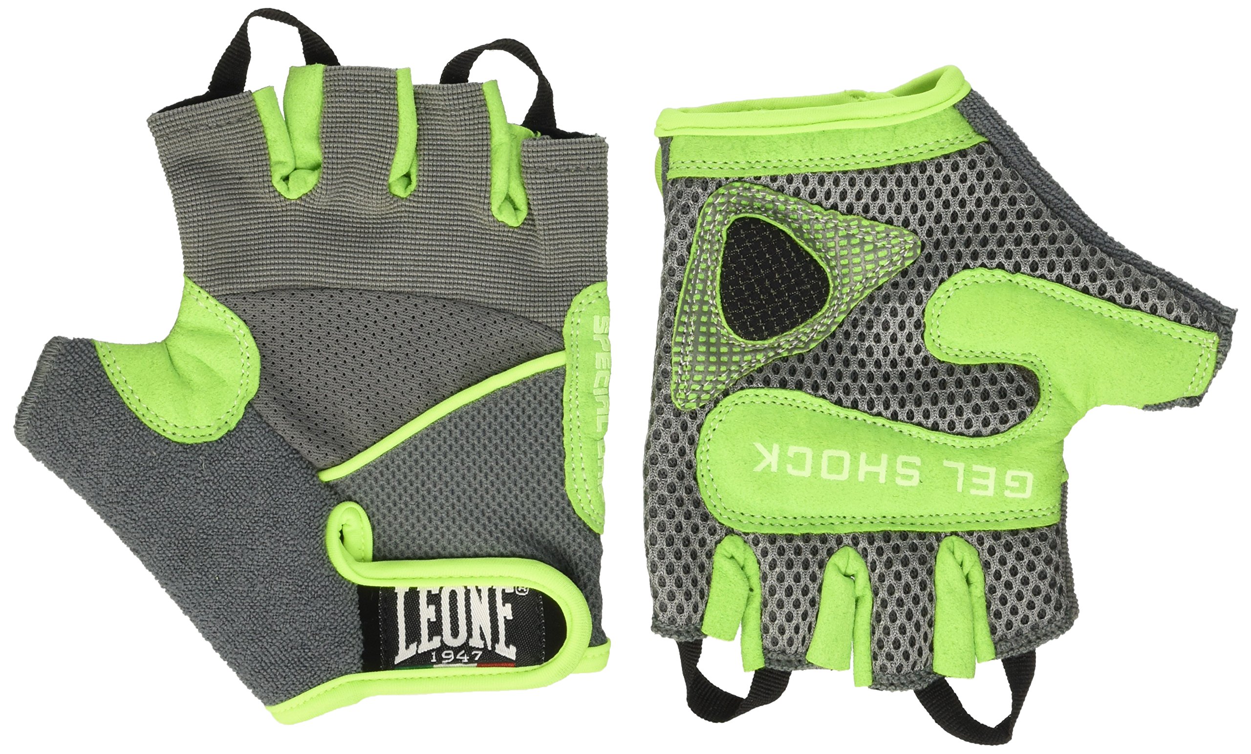 LEONE 1947, Gym Gloves, Unisex Adult, Grey, M, AB712