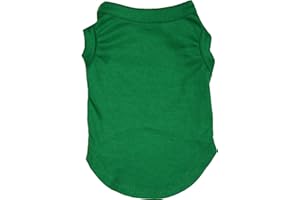 Petitebella Plain Single Color Puppy Dog Shirt (Kelly Green, Small)