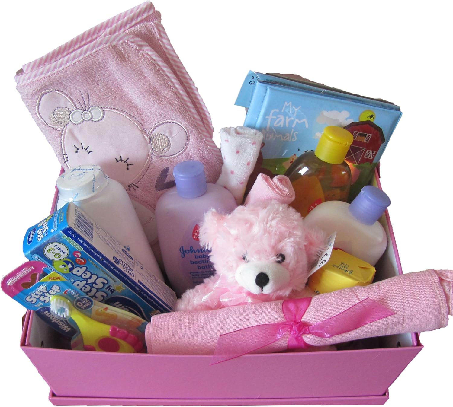 baby girl bath gift set