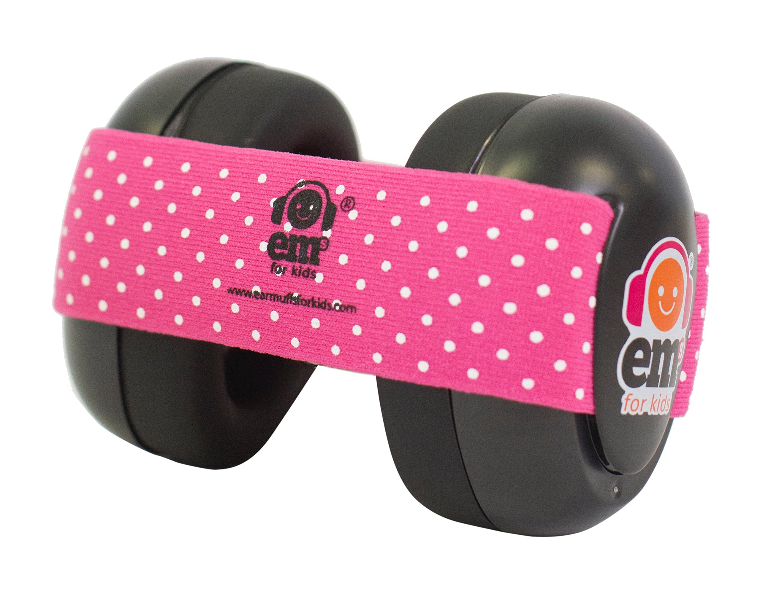 Ems for Kids Baby Earmuffs Black with Stars n Stripes