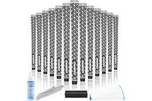 CHAMPKEY X Rubber Golf Grips 13 Pack - All Weather Performance with 15 Tapes and Repair Kits