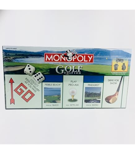 Amazon.com: The GOLF EDITION of the MONOPOLY Game (英文版) : 玩具