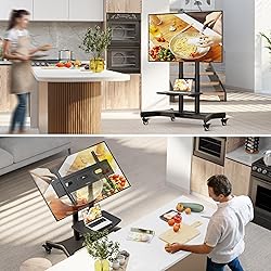 ONKRON Mobile TV Stand on Wheels for 32-70 Inch