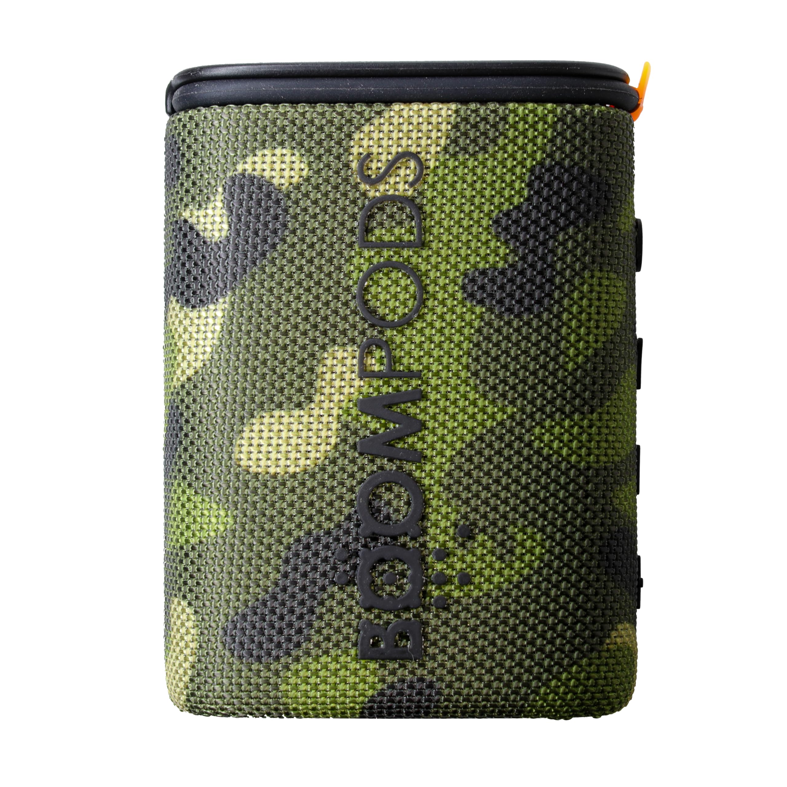 Boompods Beachboom Waterproof Bluetooth Speaker - Portable Speaker Made from Ocean-Bound Plastic, Small Wireless Speakers with Selfie Button & 5-Hour Battery, IPX7 Waterproof Shower & Travel, Camo