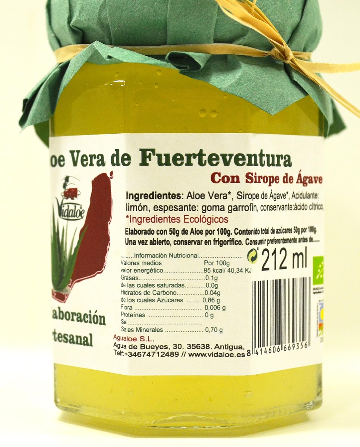 Aloe Vera de Fuerteventura con Sirope de Agave 212ml: Amazon.es ...