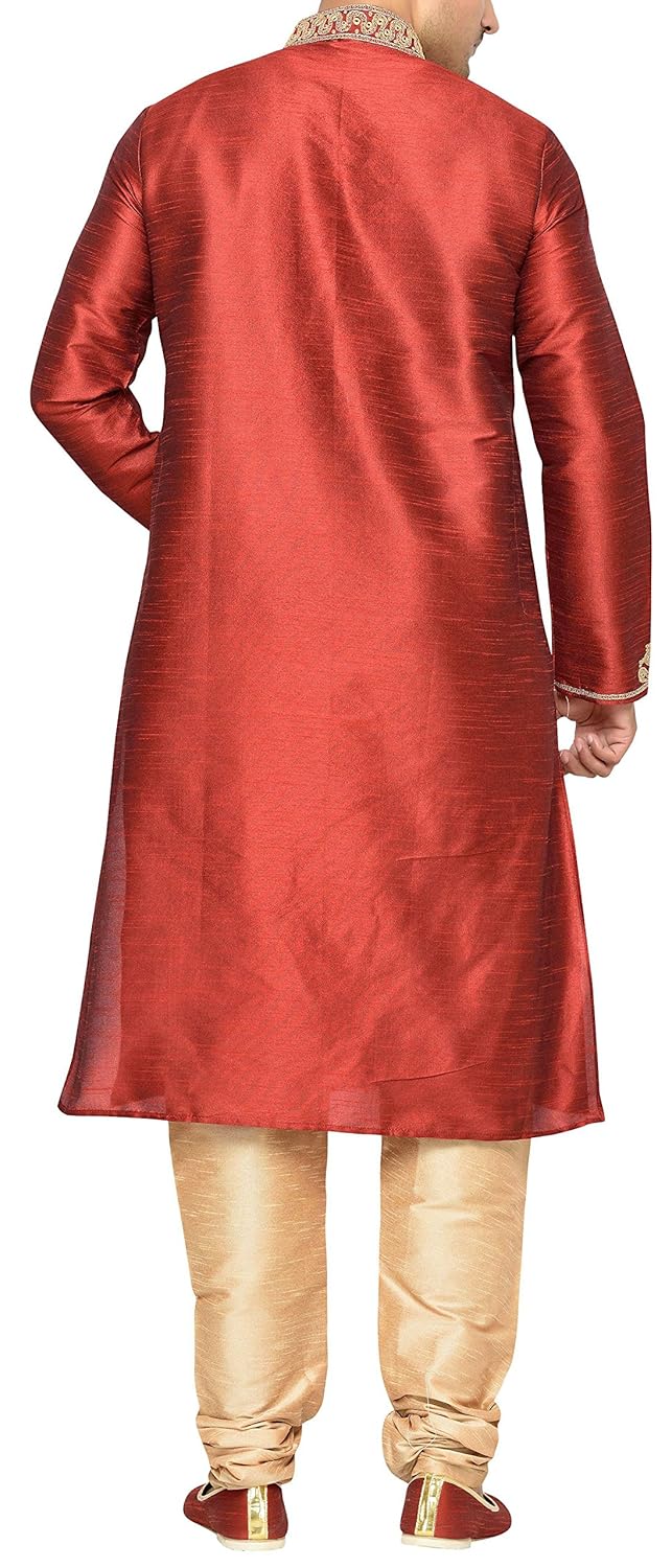 indian poshakh men's silk sherwani