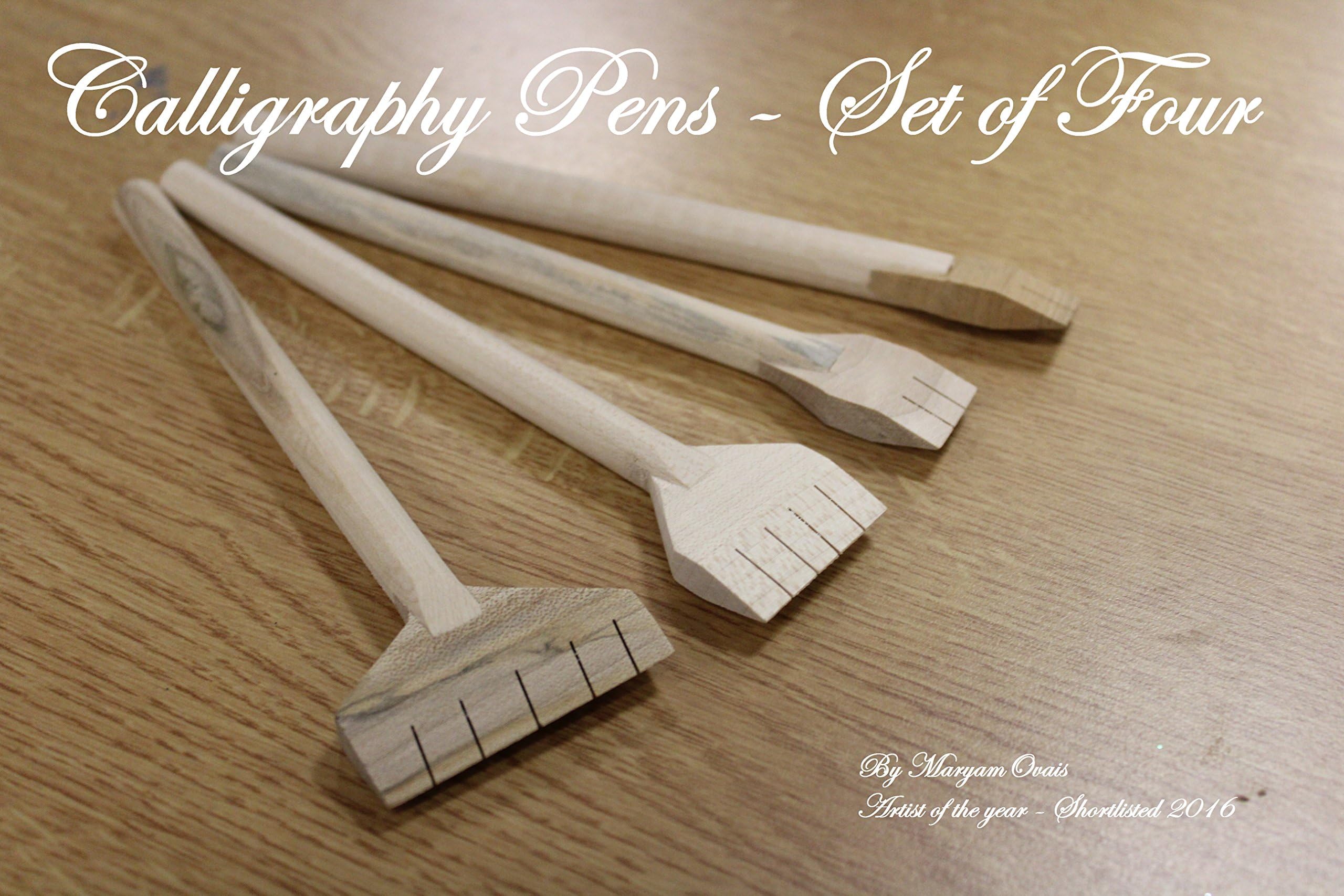 MaryamOvais Calligraphy Pens For Large Writing - Handmade Set Of Four