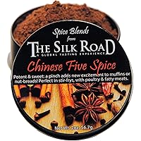 Chinese Five Spice Blend from The Silk Road Restaurant & Market (2oz), No Salt | All Natural Asian Seasoning | Vegan…