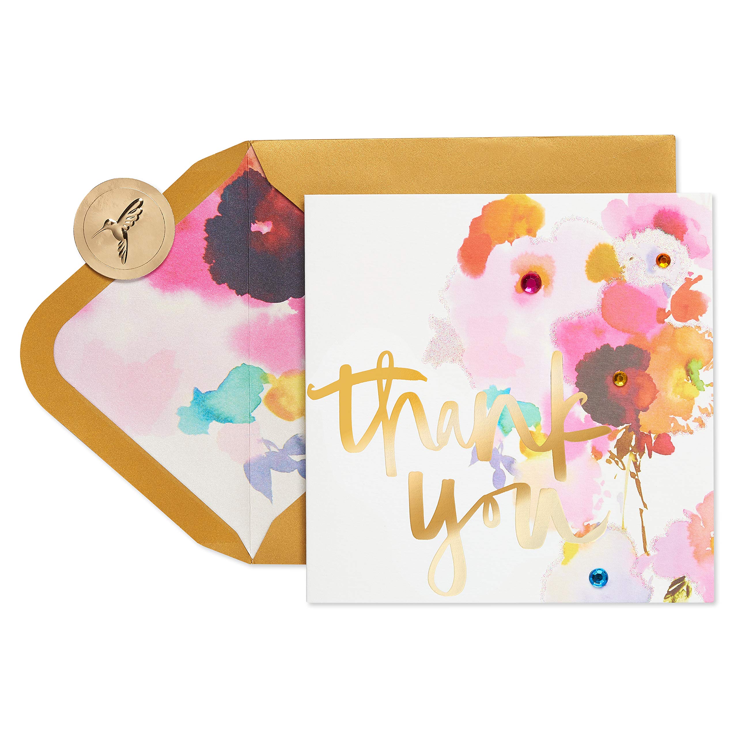 Papyrus Thank You Card (Watercolor Flower)