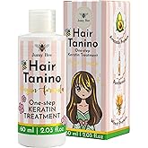 Jumybee Hair Straightening Keratin Treatment Tanino - Taninoplastia Hair Treatment - Smoothing,Hydrating,Repairing,Avocado & Protein Extreme Shine Effect - Formaldehyde Free - 2.03 Fl.oz(Tanino)