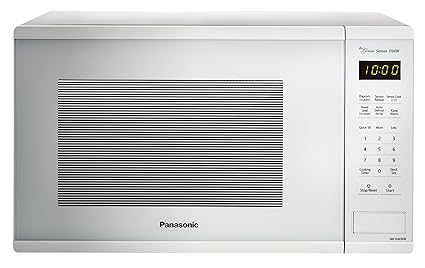 Panasonic NN-SU656W Countertop Microwave Oven with Genius Cooking Sensor and Popcorn Button, 1.3 cu. ft, 1100W, White