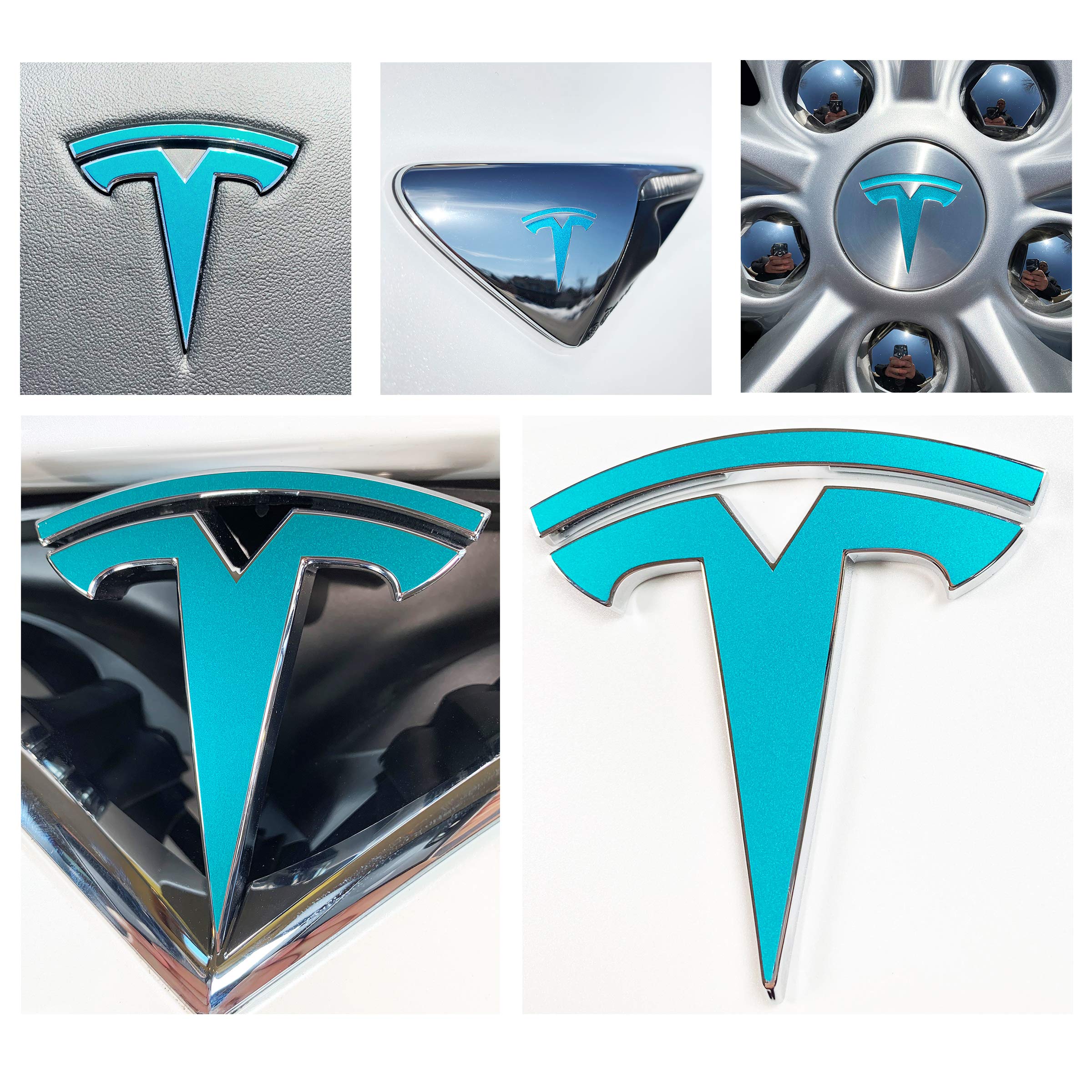 Logo Decal Wrap for Tesla Model S, Facelift, 14-pc