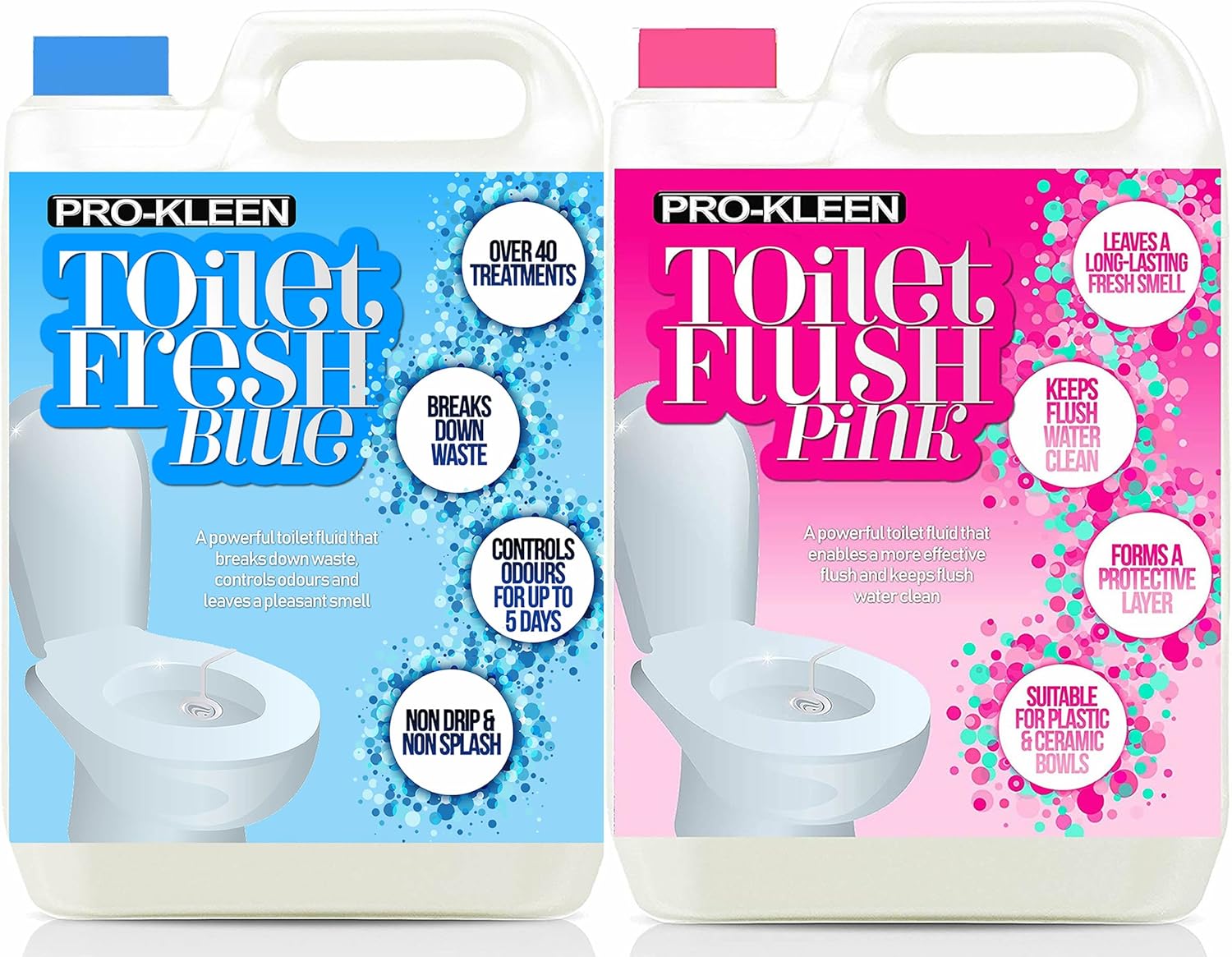 ProKleen Toilet Fluid and Rinse Chemical Solution Cleaner for Caravan