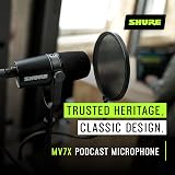 Shure MV7X XLR Dynamic Microphone for Podcasting Black Pro Quality view 6