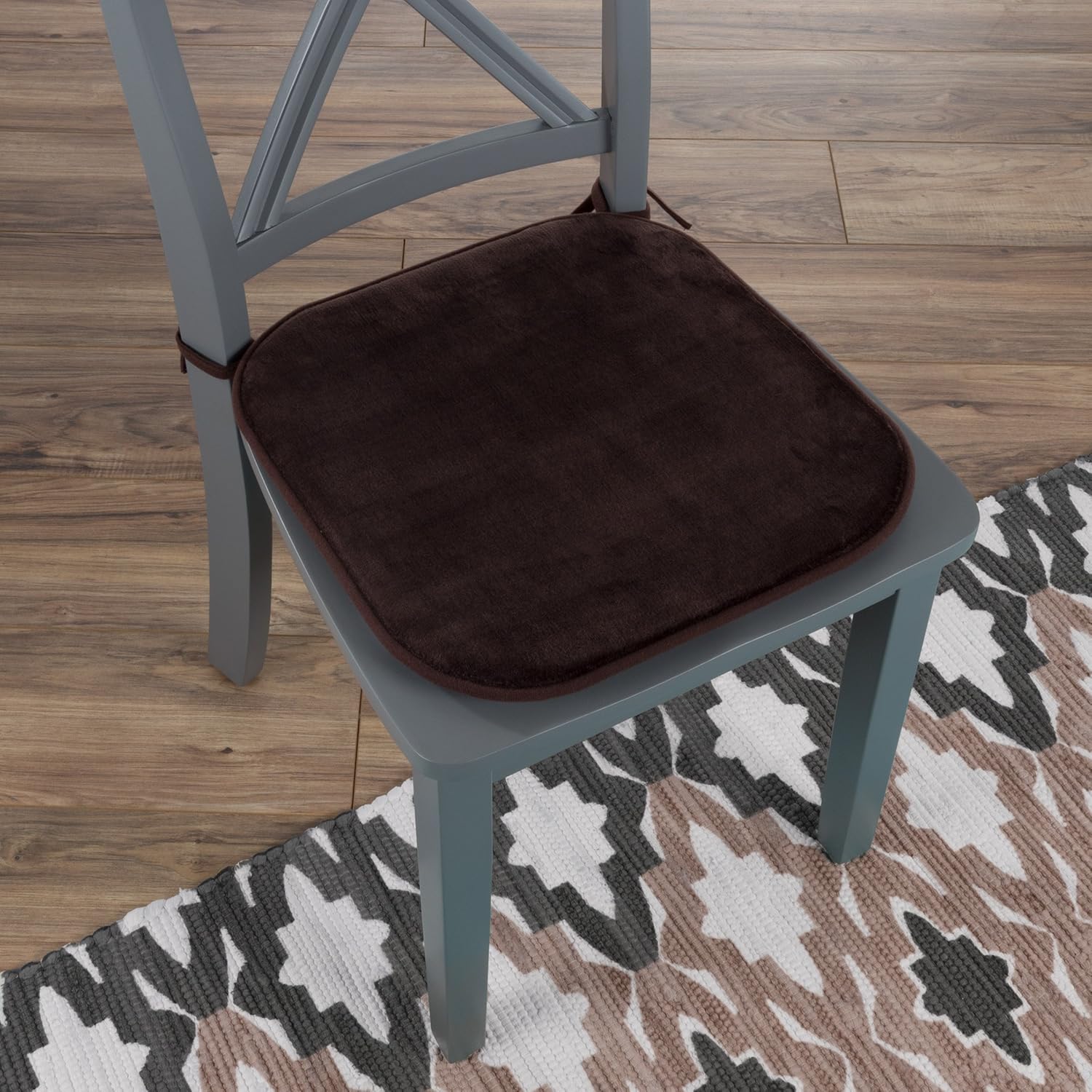 Best Square Kitchen Chair Tie On Cushions
