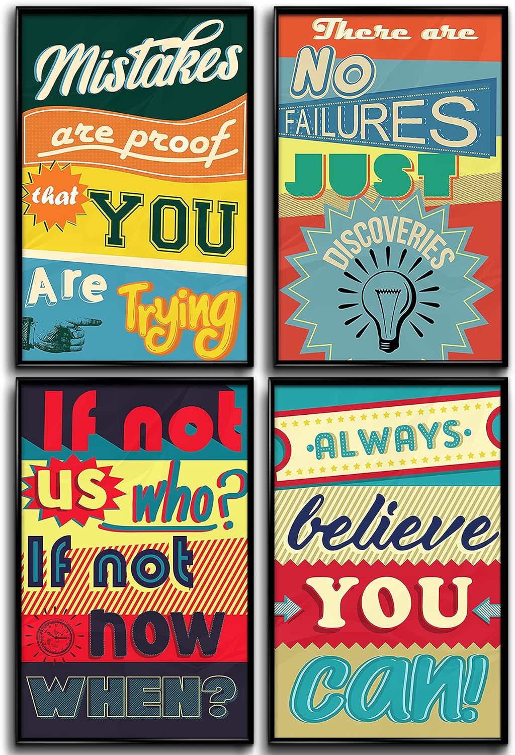 Throwback Traits Posters for Classroom or College. Art Prints with