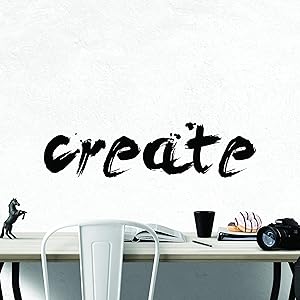 My Vinyl Story Create Inspirational Wall Decal Motivational Office Decor Quote Creative DIY Inspired Motivated Positive Wall Art Class Vinyl Sticker Wall Decal School Classroom Decor
