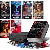 ZZBUY Confession of Soulmate Oracle Cards, African American Black Love Oracle Cards Deck with Meanings on Them, Soulmates and Twin Flames Oracle Cards for Beginner, Love Relationships (Red)
