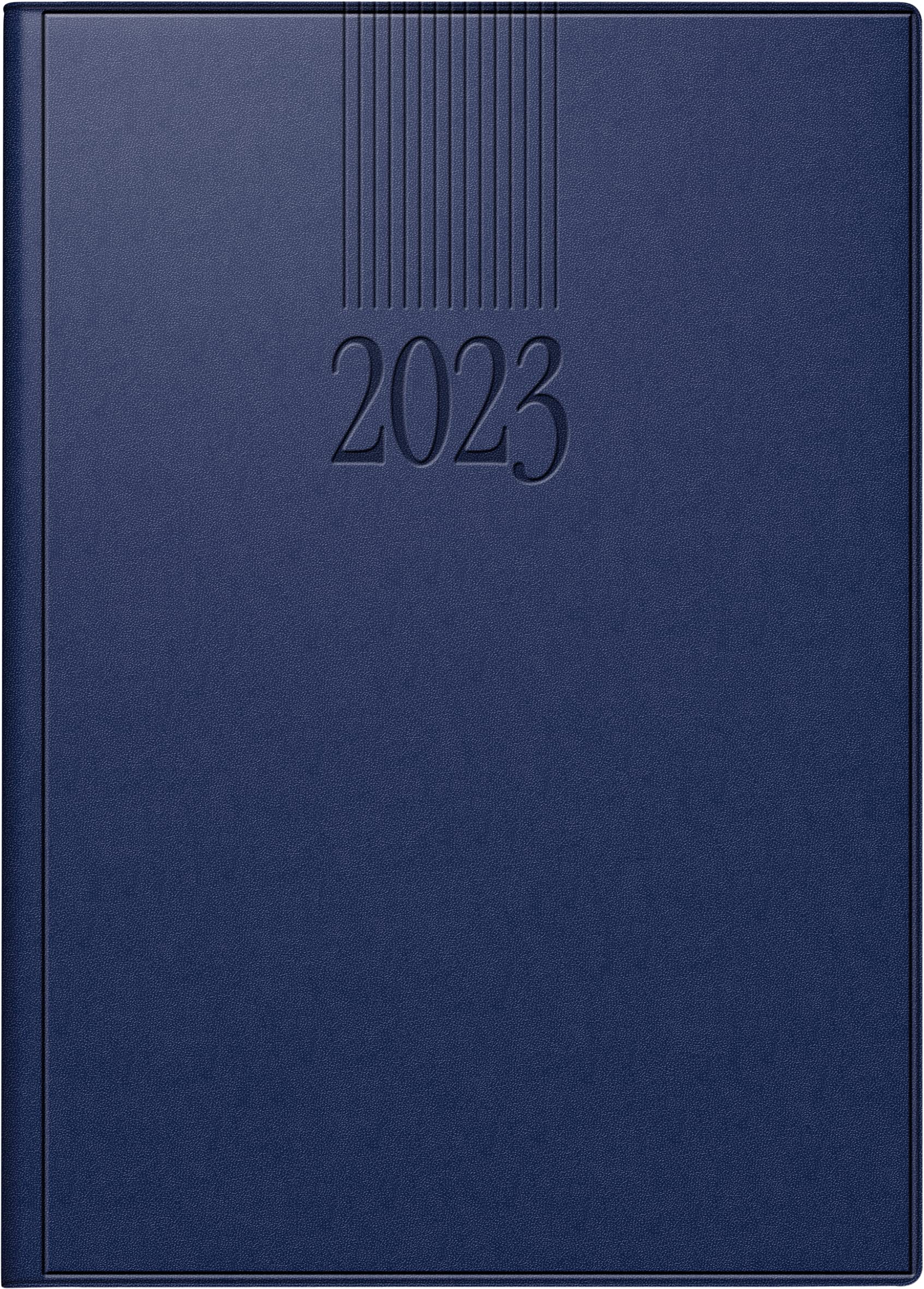 rido/idé Roma 1 2023 Daily Calendar, Desk Planner, Yearly Planner, Date Book, Sheet Size 14.2 x 20 cm Dark Blue