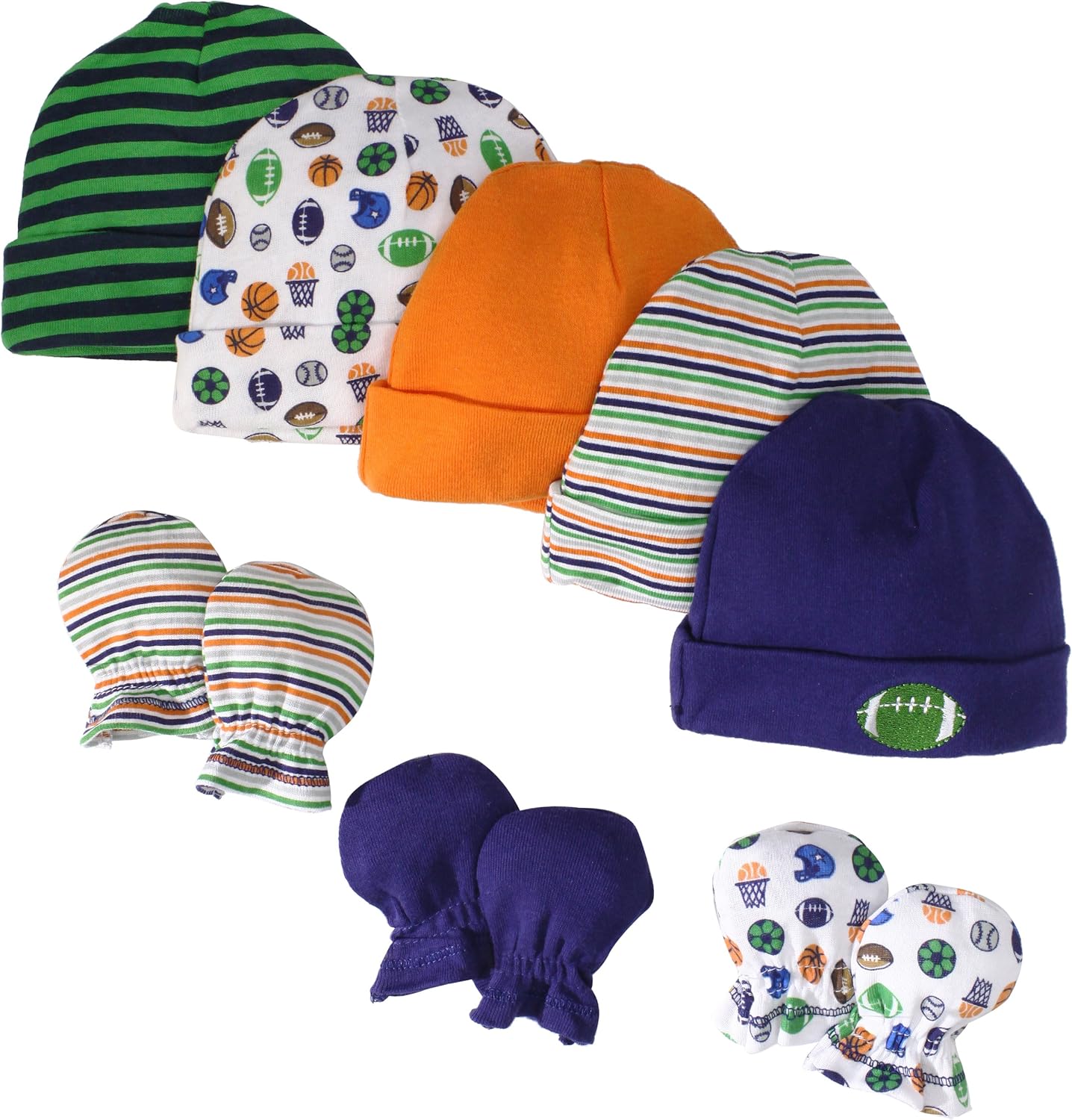 Gerber BabyBoys Sports Cap And Mitten Bundle Infant And Toddler Hats Clothing