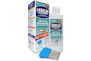 LIJA Herklin Lice Killing Shampoo Kills Lice & Eliminates Nites Includes Lice Comb