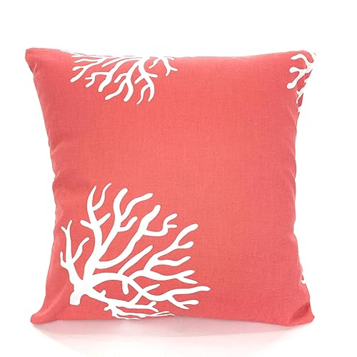 Amazon Com Coral Throw Pillow Covers Nautical Cushion Covers