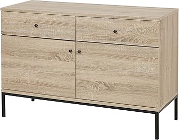 Tesco Kanabu Metal Frame 2 Door 2 Drawer Sideboard Home Kitchen