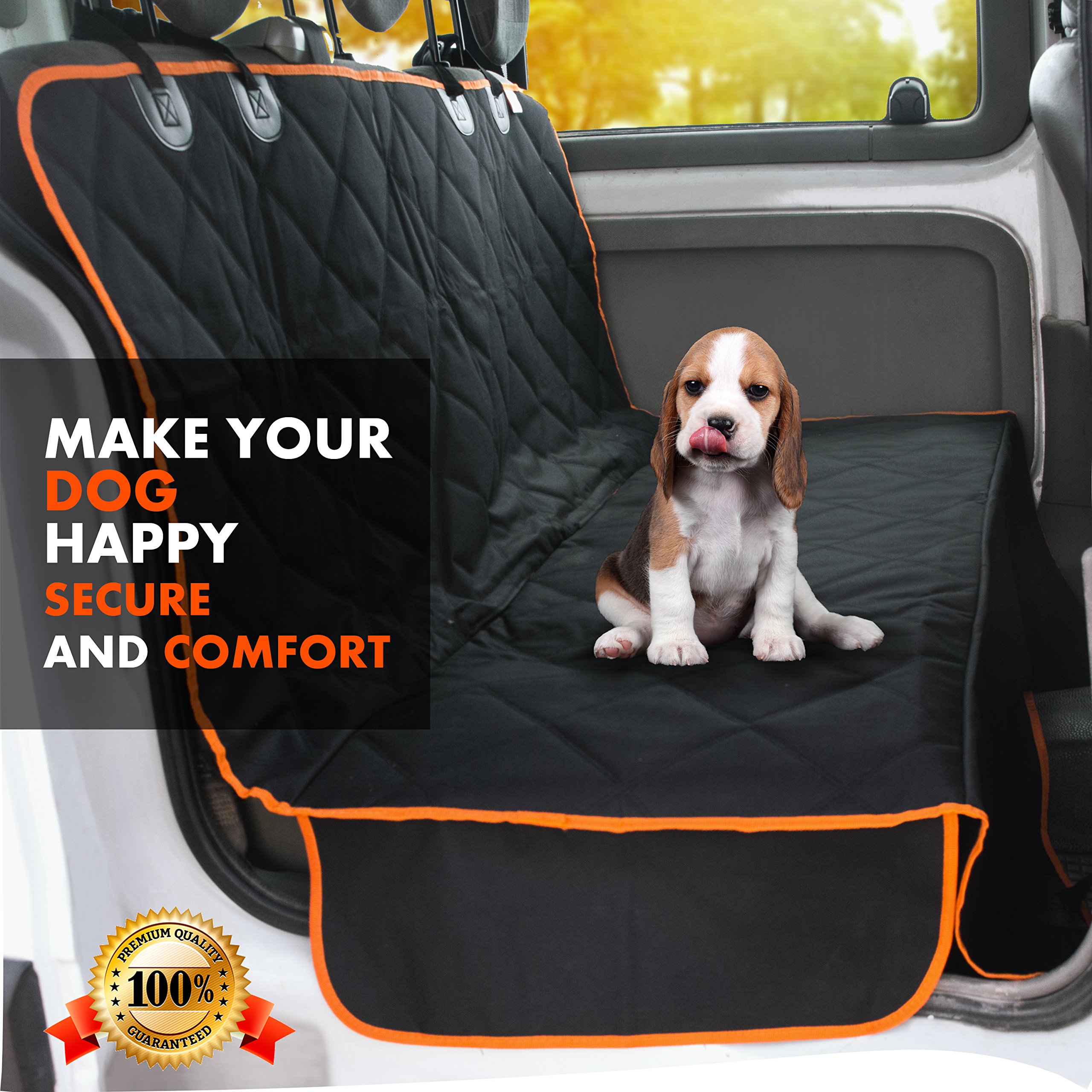 Doggie World Dog Car Seat Cover Cars, Trucks and Suvs Luxury Full