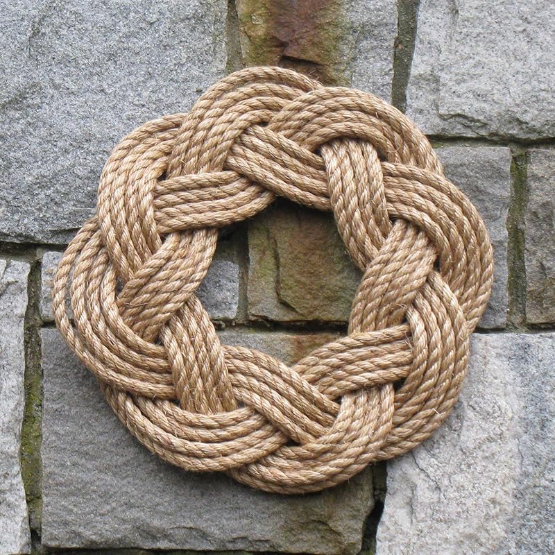 Manila Rope Sailor Knot Wreath Handmade