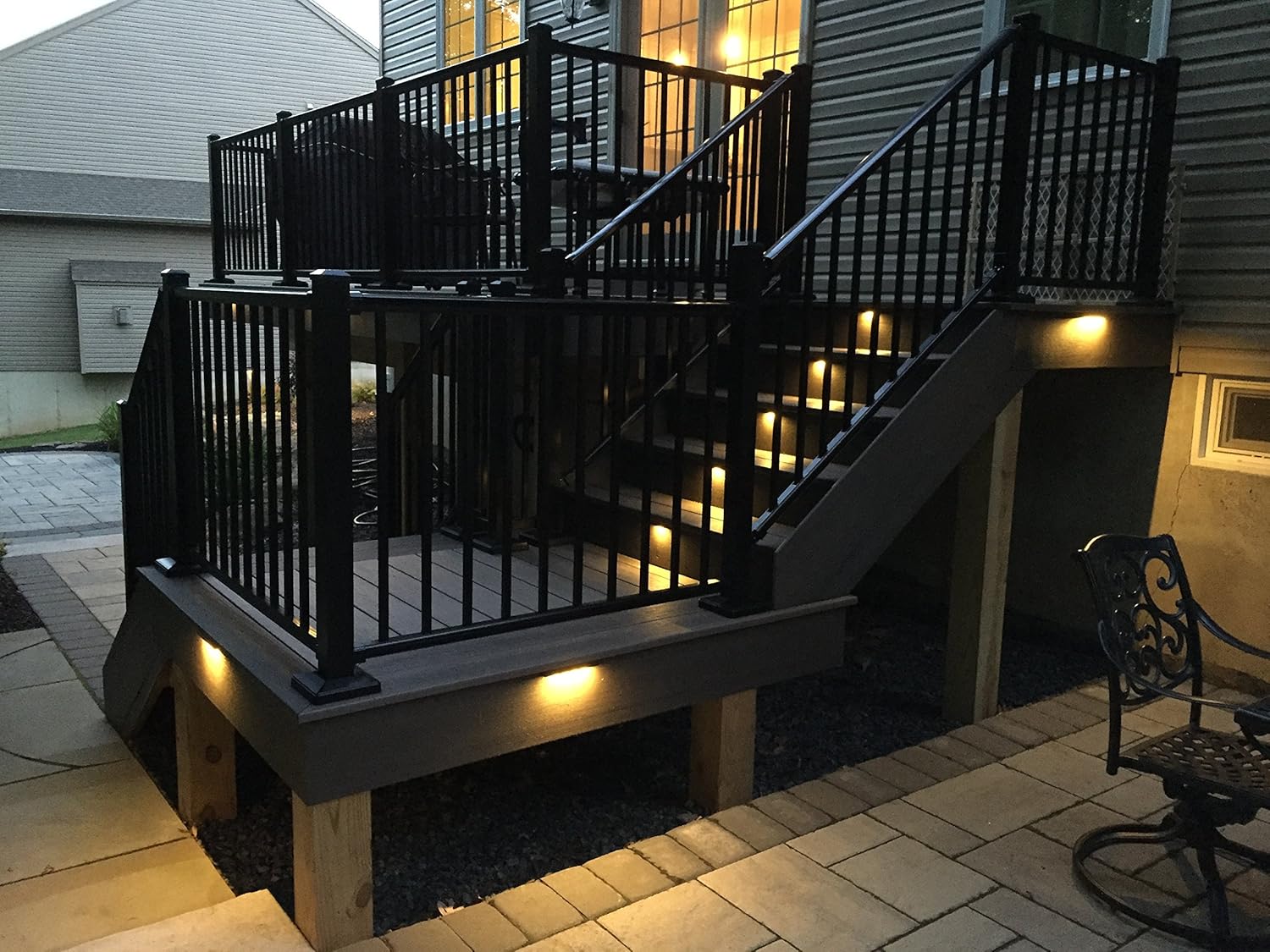 3″ Recessed Step Riser LED Deck Light (Black) NEAT Lighting