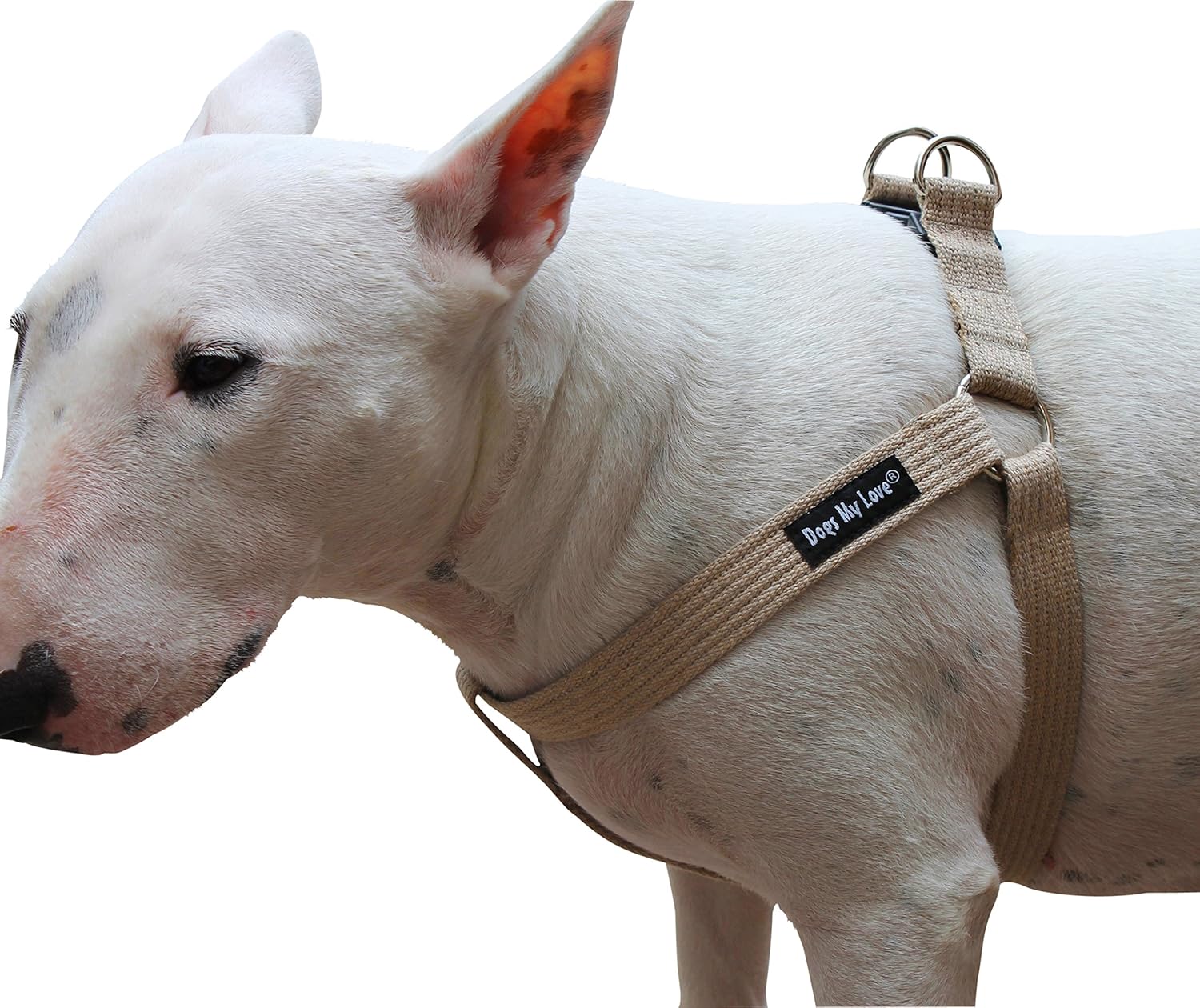 beige dog harness