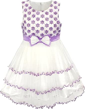 white and purple dresses