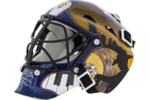 Franklin Sports Columbus Blue Jackets NHL Team Logo Mini Hockey Goalie Mask with Case - Collectible Goalie Mask with Official NHL Logos and Colors