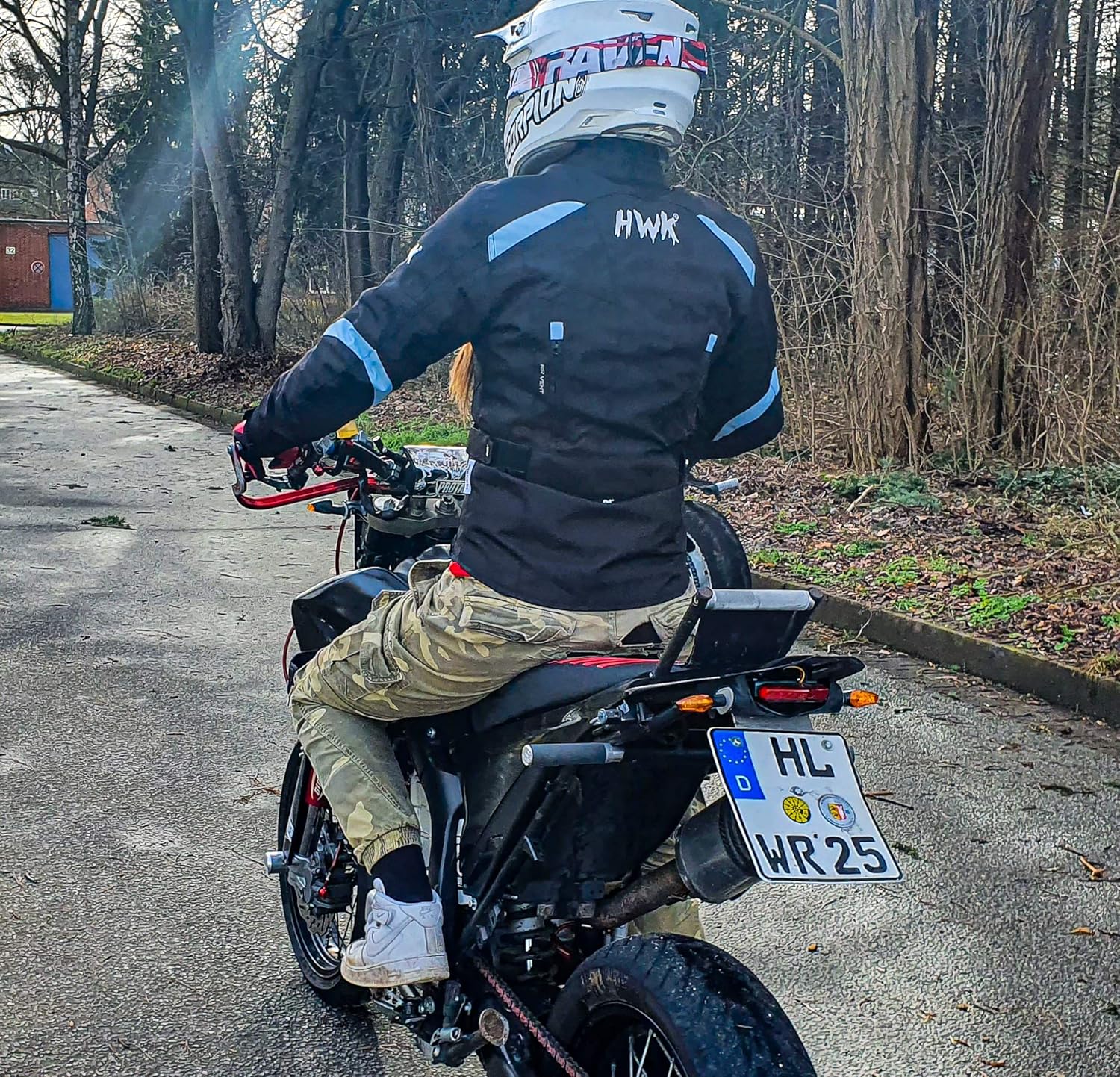 Women's Motorcycle Jacket For Women Stunt Adventure Waterproof Rain Jackets CE Armored Stella (Sky Blue, XL): Automotive