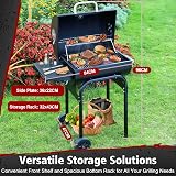 Sunlifer Charcoal BBQ Grill Smoker Barrel Portable Large view 7