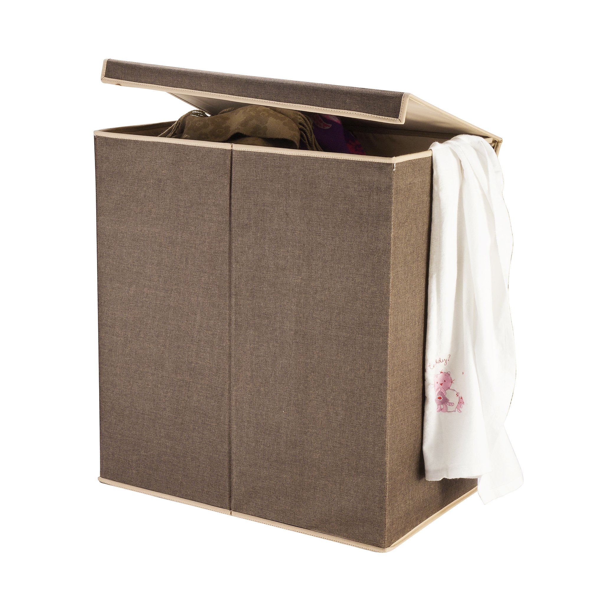 VILLACERA Double Laundry Hamper Two Compartment Sorter with