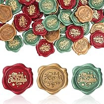 Anwyll Christmas Gift Stickers - 120Pcs 2Inch Merry Christmas Stickers Gold Foil Stamping Envelope Seal Label Sticker Self Adhesive Xmas Gift Sticker Happy Holidays Labels For Gifts Present Card Decor