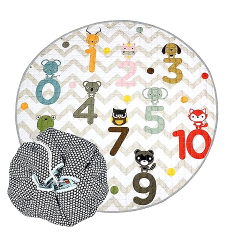 Nee & Wee Cotton Playmat Cum Drawstring Toy Storage Bag