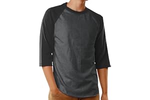 Hat and Beyond Mens Baseball Raglan T Shirts 3/4 Sleeves Casual Cotton S-3xl Jersey 1KSA0001